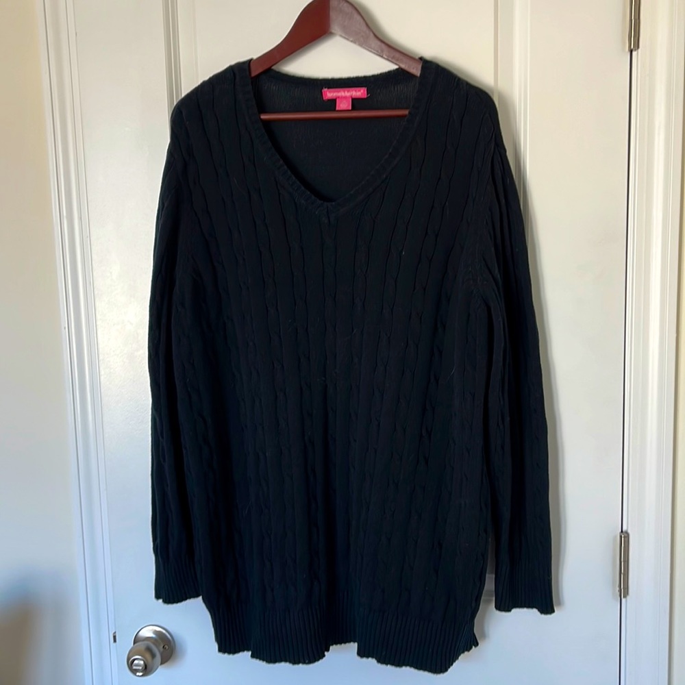 Black Cable-knit Sweater